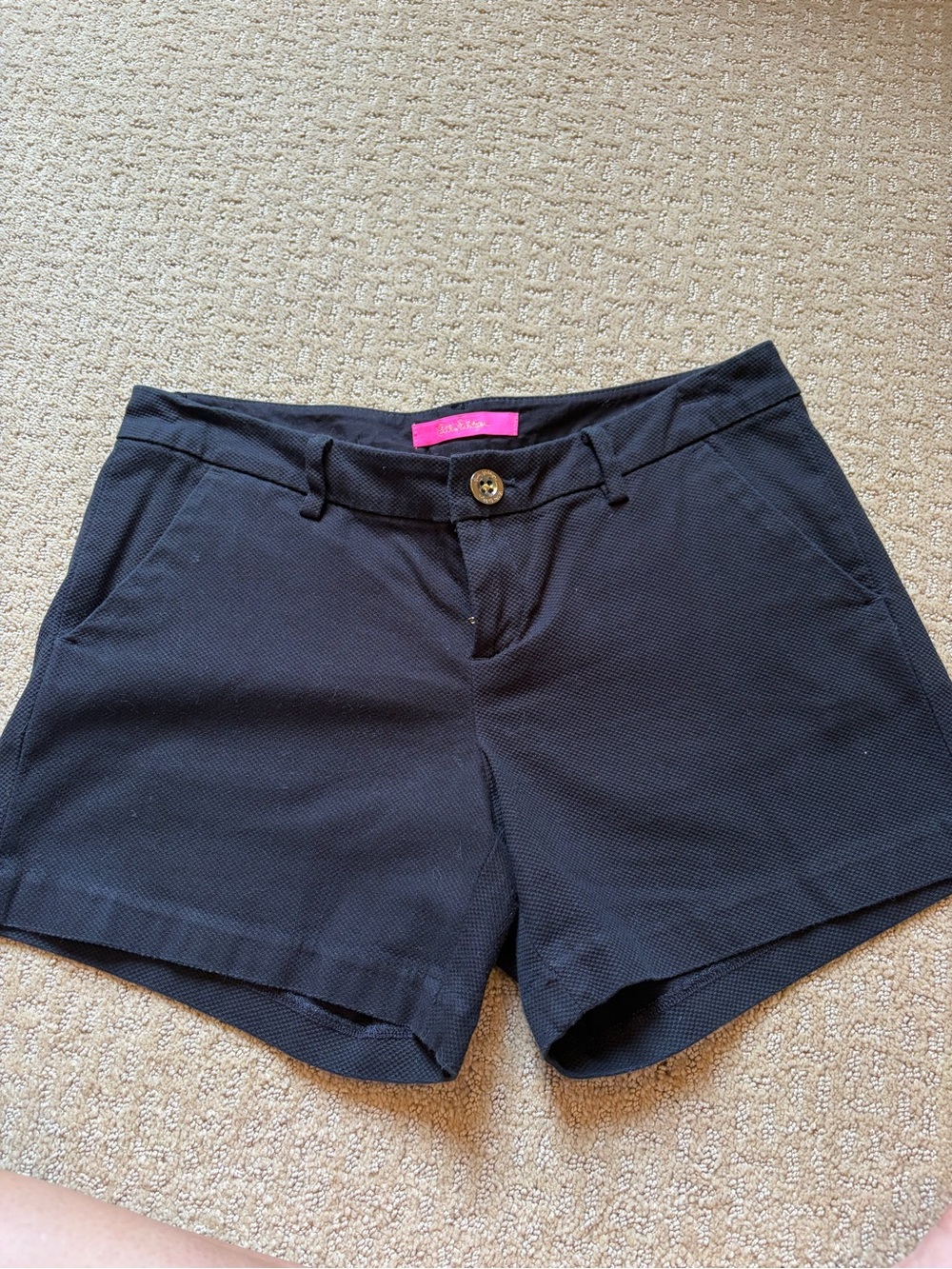 Lilly Pulitzer Black Tailored Bermuda Shorts